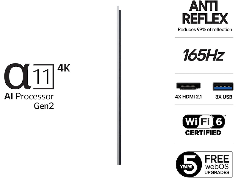 LG 83" G5 AI 4K OLED Smart TV (2025) Over 80 tommer TV