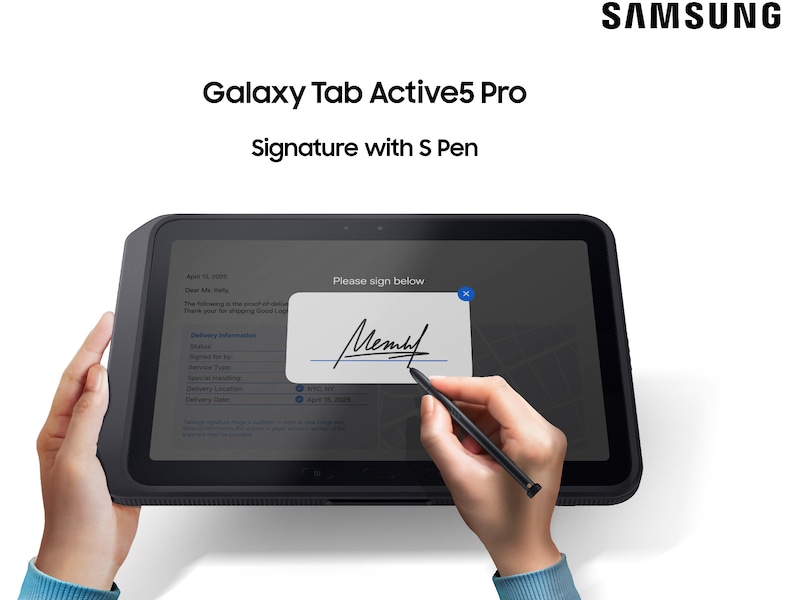 Galaxy Tab Active5 Pro 5G 256GB - Enterprise (sort) Nettbrett / iPad