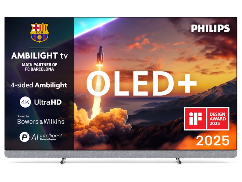 Philips 55" OLED910/12 OLED Plus Smart Ambilight AI TV (2025) 50 - 59 tommer TV