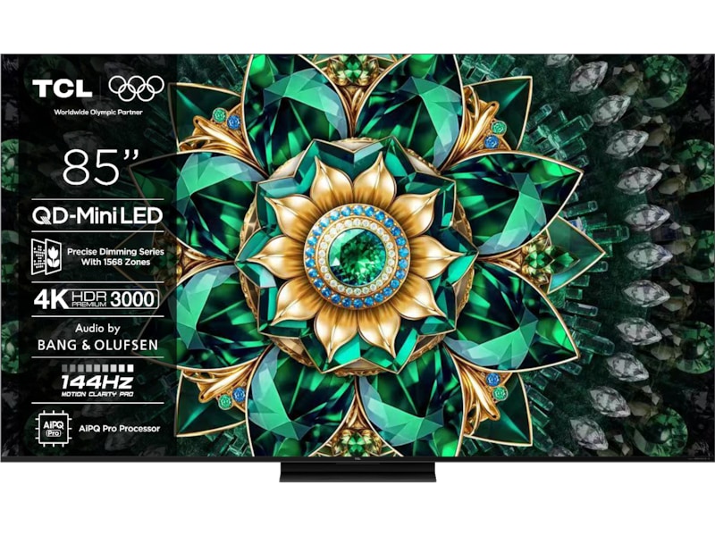 TCL 85" Q7C 4K QD-Mini LED Google TV Over 80 tommer TV
