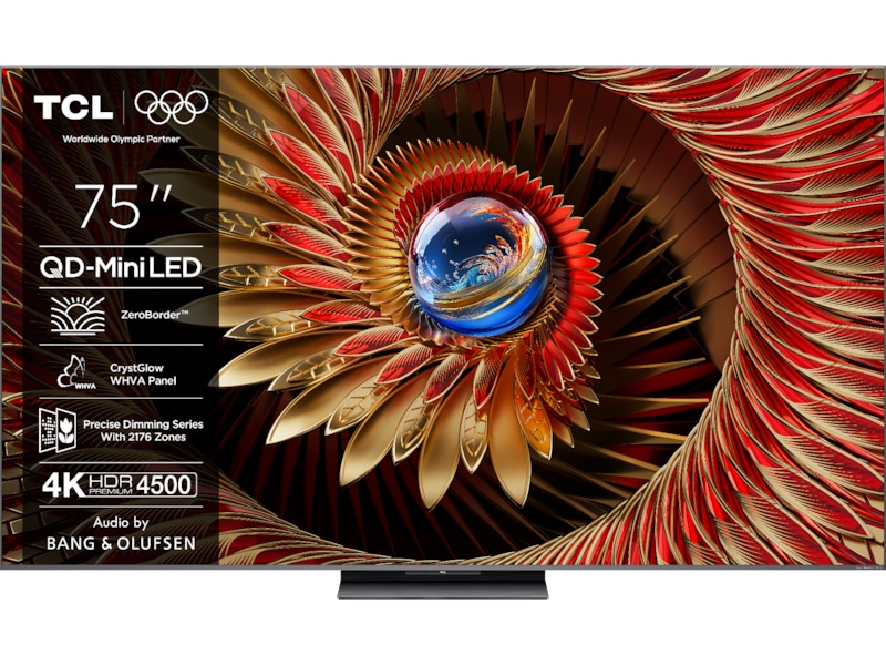 TCL 75" C8K 4K QD-Mini LED Google TV 70 - 79 tommer TV