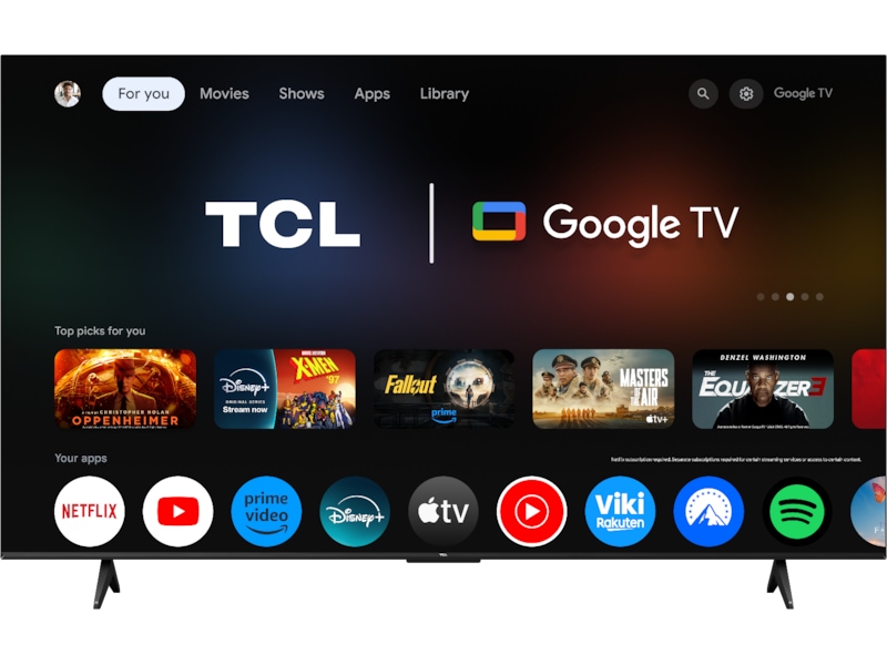 TCL 75" V6C 4K Google TV 70 - 79 tommer TV