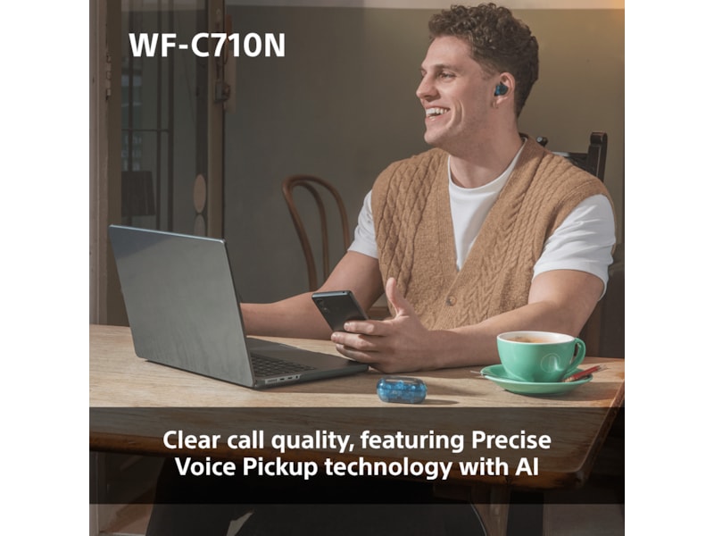 Sony WF-C710N Trådløse ørepropper, In-ear (blå) Ørepropper