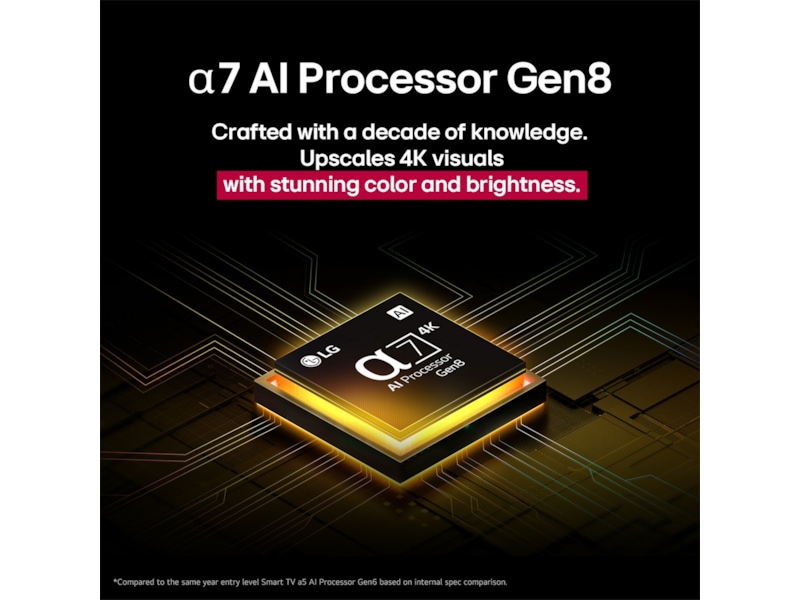 LG 55" UA73 AI 4K UHD Smart TV (2025) 50 - 59 tommer TV