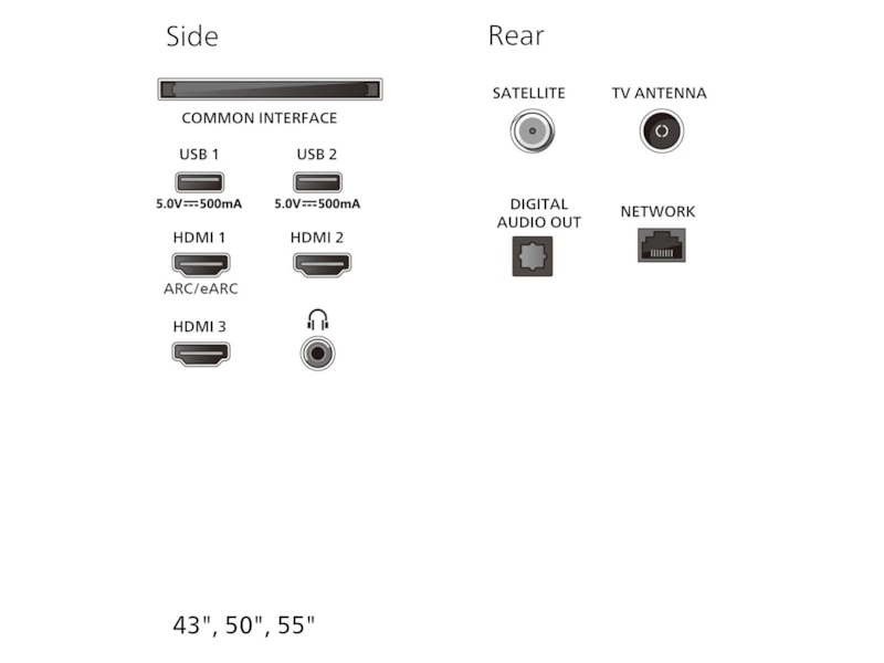 Philips 55" PUS8000/12 4K LED Smart Ambilight TV (2025) 50 - 59 tommer TV