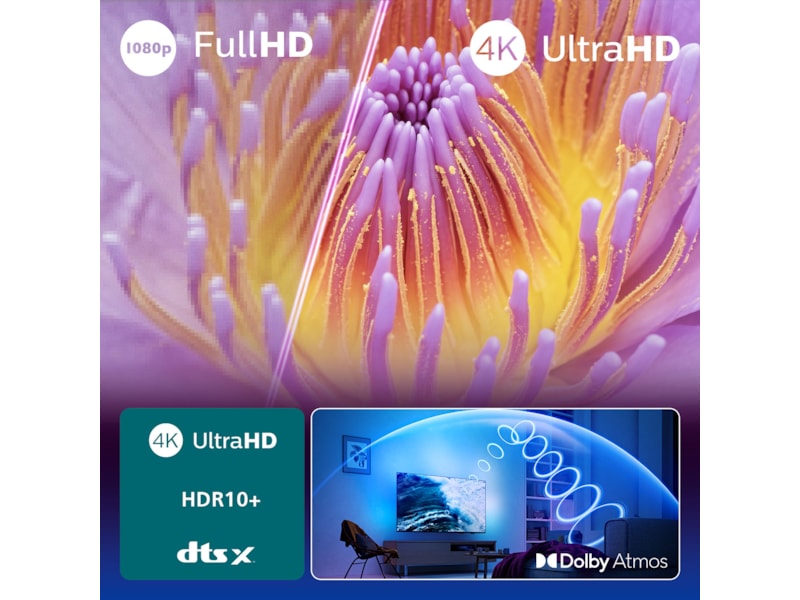 Philips 50" PUS8000/12 4K LED Smart Ambilight TV (2025) 50 - 59 tommer TV