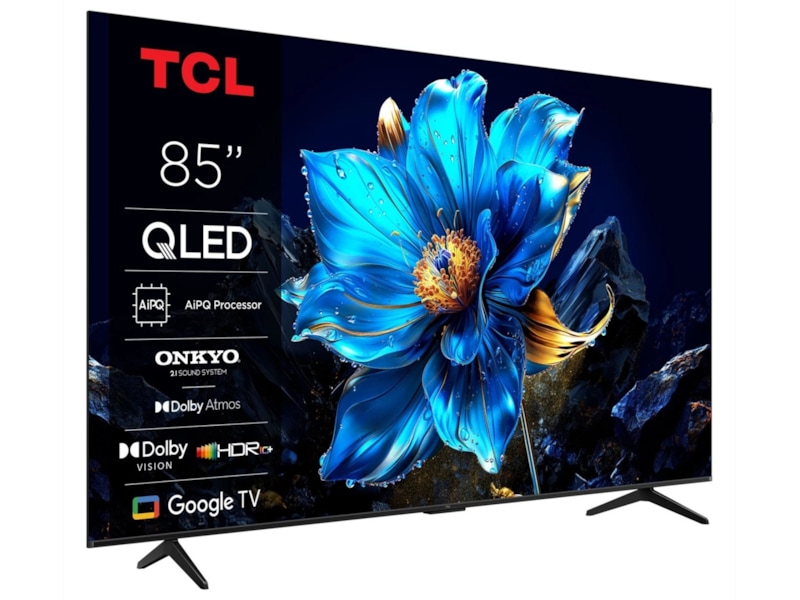 TCL 85" T69C 4K QLED Google TV Over 80 tommer TV