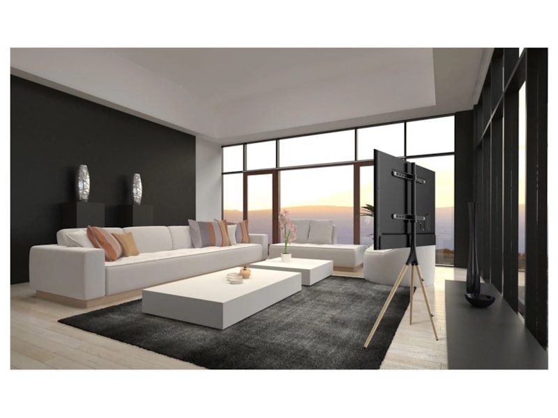 Andersson ATS Gulvstativ for TV (sort/eik) Veggfeste & TV-stativ