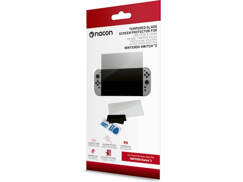 Nacon Tempered Glass skjermbeskytter for Nintendo Switch 2 Tilbehør