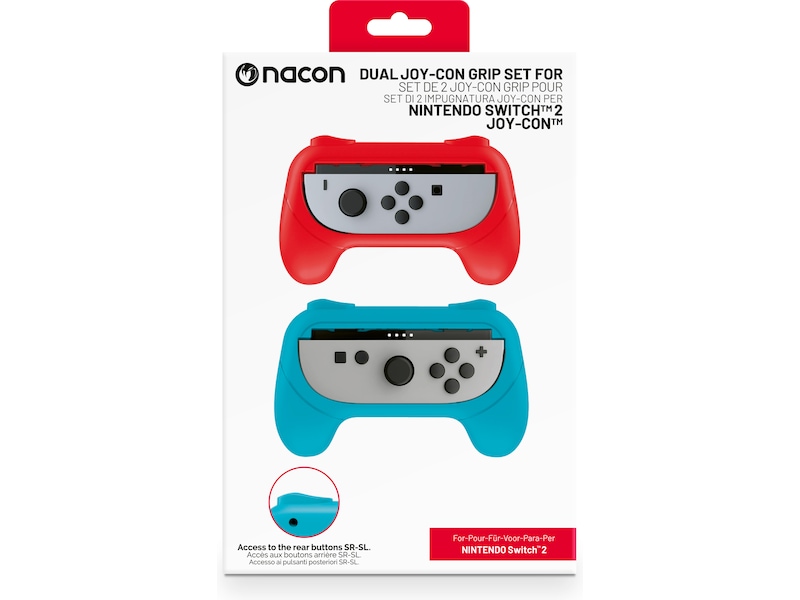 Nacon Joy-Con Grip for Nintendo Switch 2 (blå/rød) Tilbehør
