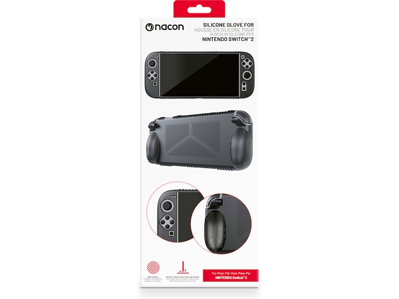 Nacon Silicone Glove for Nintendo Switch 2 (sort) Tilbehør