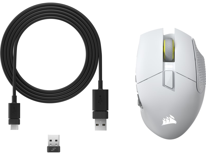 Corsair Scimitar Elite trådløs gamingmus (hvit) Gamingmus