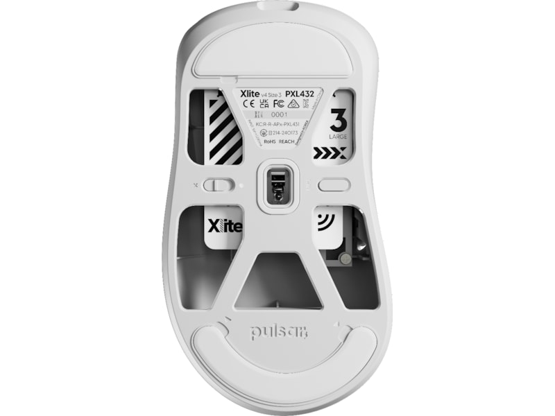 Pulsar Xlite V4 Large Trådløs gamingmus (hvit) Gamingmus