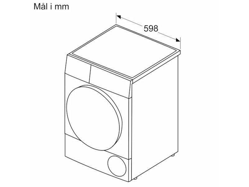 Bosch Serie4 Tørketrommel 8kg (hvit) Tørketrommel