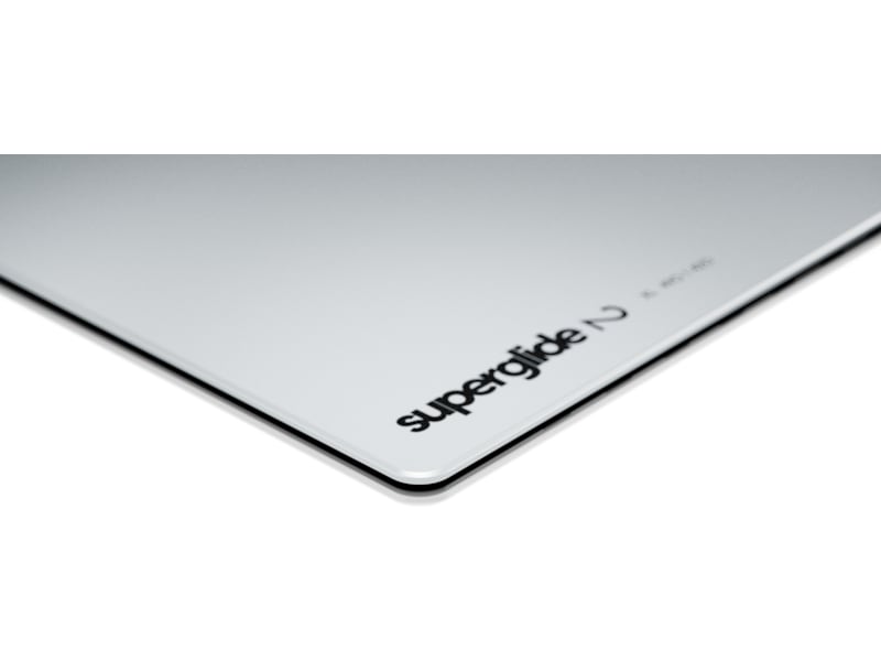Pulsar Superglide Glass Musematte XL (hvit) Gamingmusematte