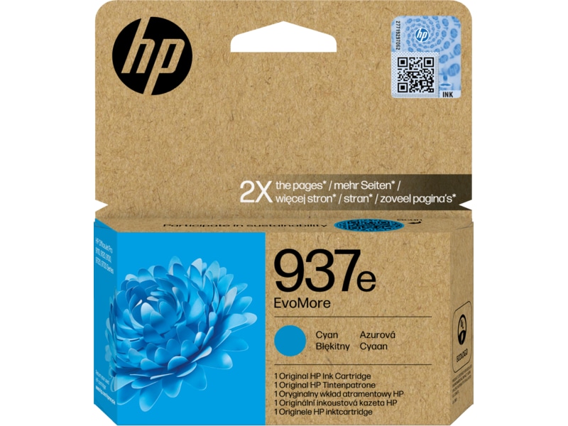 HP blekk 937e EvoMore Cyan Blekkpatroner