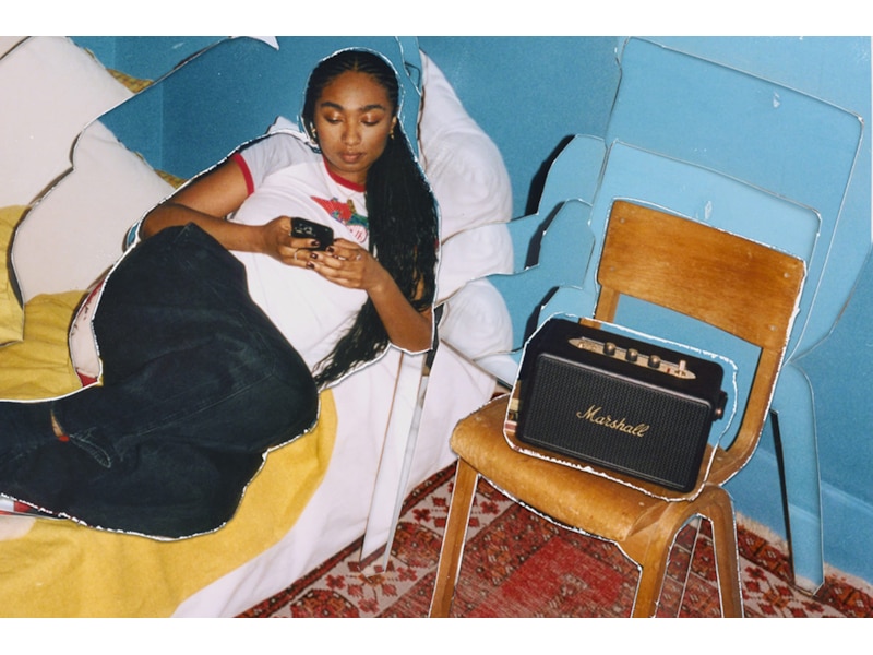 Marshall Kilburn III Trådløs bluetooth høyttaler (sort/messing) Trådløs / Bluetooth-høyttaler