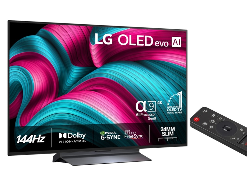 LG 48" C5 AI 4K OLED Smart TV (2025) Bundle 20 - 49 tommer TV