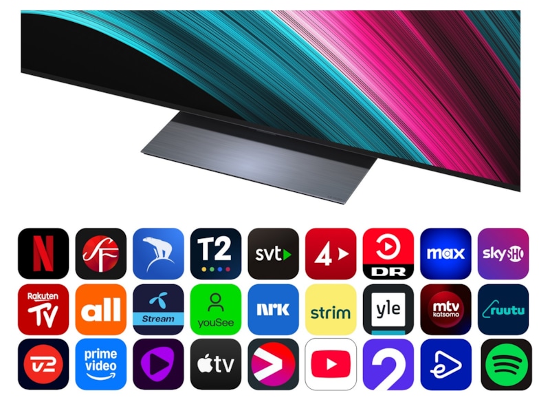 LG 83" C5 AI 4K OLED Smart TV (2025) + Soundbar Over 80 tommer TV