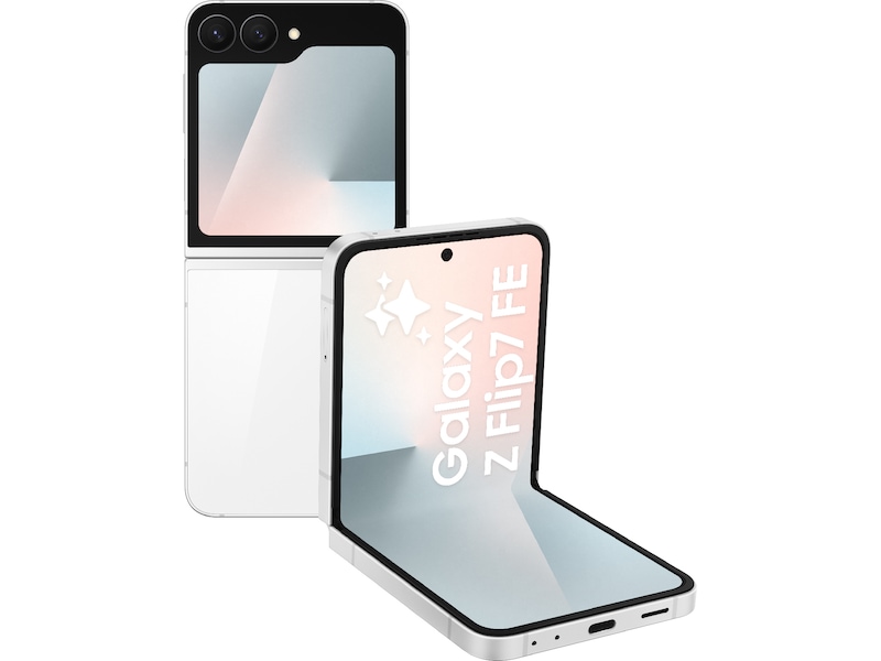 Samsung Galaxy Z Flip7 FE 256GB (white) Mobiltelefoner