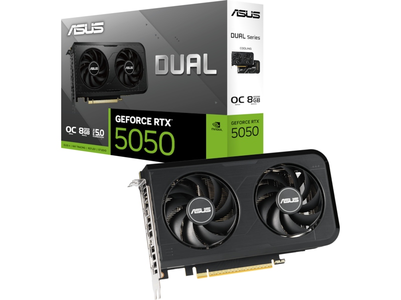 ASUS Dual GeForce RTX™ 5050 8GB GDDR6 OC Edition Skjermkort