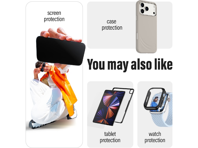 PanzerGlass iPhone 17 Pro / 17 Pro Max / 16 Pro / 16 Pro Max Hoops Linsebeskytter (glitter gold) Skjermbeskyttelse