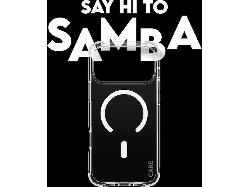 PanzerGlass CARE iPhone 17 Pro Max Samba Hardcase deksel (gjennomsiktig/hvit) Deksel til mobiltelefon