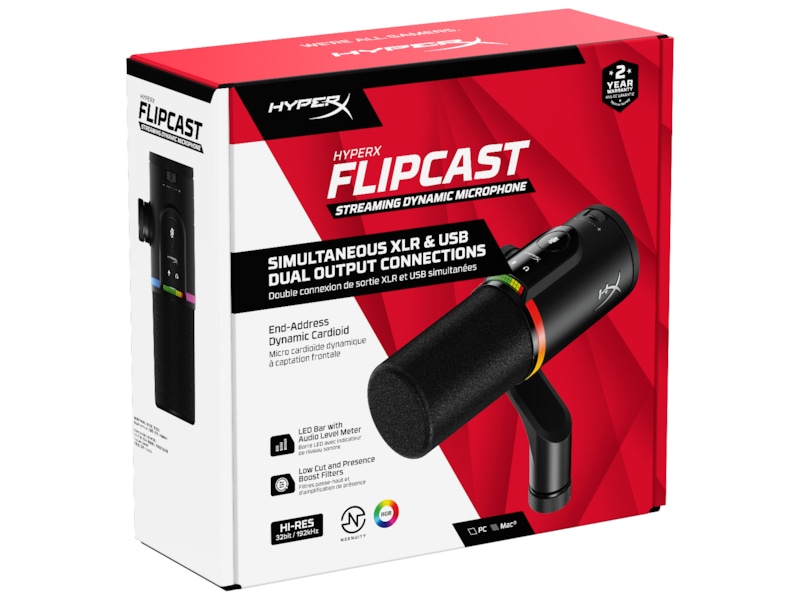 HyperX FlipCast USB/XLR Dynamisk Mikrofon Mikrofon