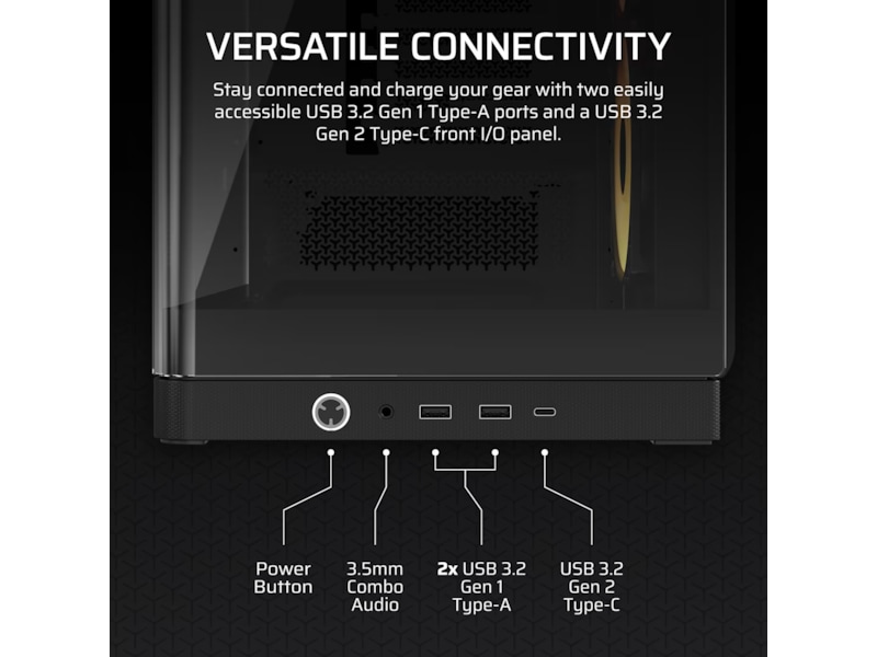 Corsair FRAME 4500X RS-R ARGB Mid Tower (sort) Midi tower