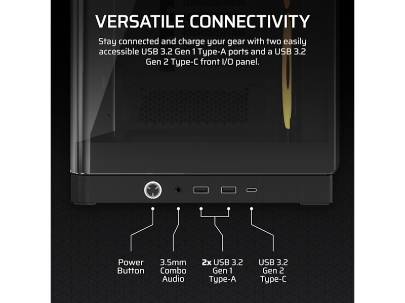 Corsair FRAME 4500X LX-R RGB Mid Tower (sort) Midi tower