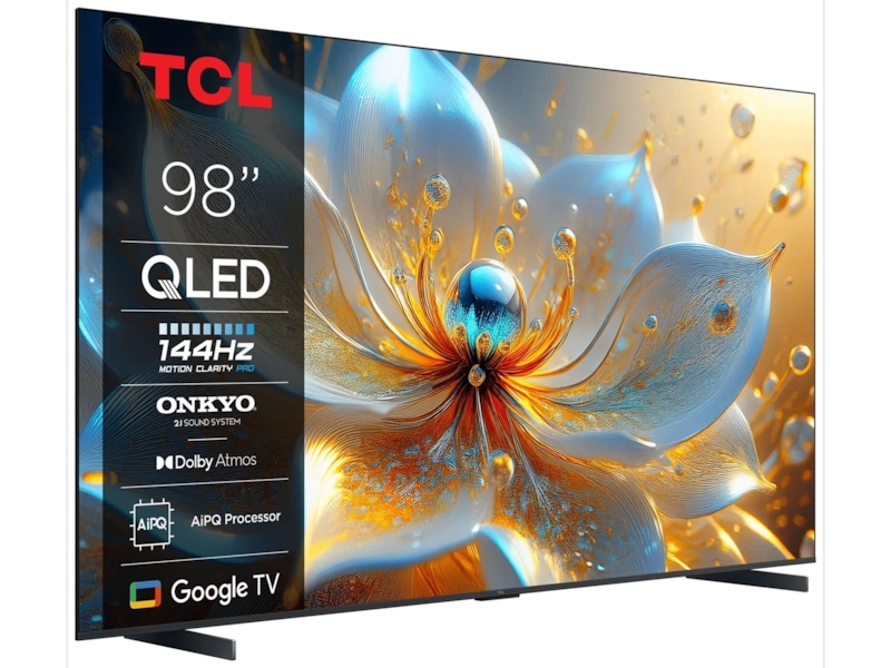 TCL 98" T8C 4K QLED Google TV (2025) Over 80 tommer TV