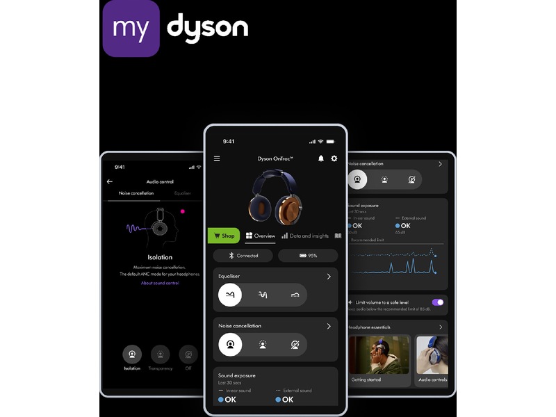 Dyson onTrac CNC Trådløse hodetelefoner, Over-Ear (aluminium) -B-Grade Demo headset