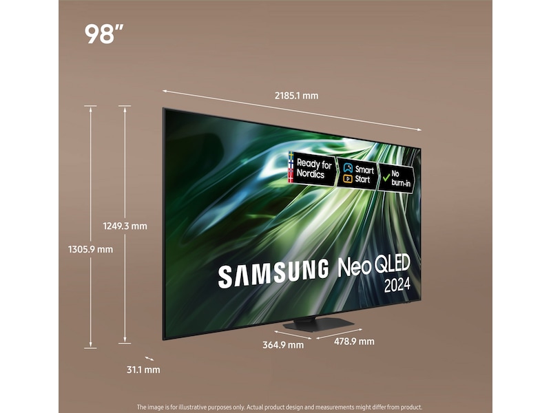 Samsung 98" QN90D 4K Neo QLED Mini LED Smart TV (2024) -B-Grade Demo TV/projektor