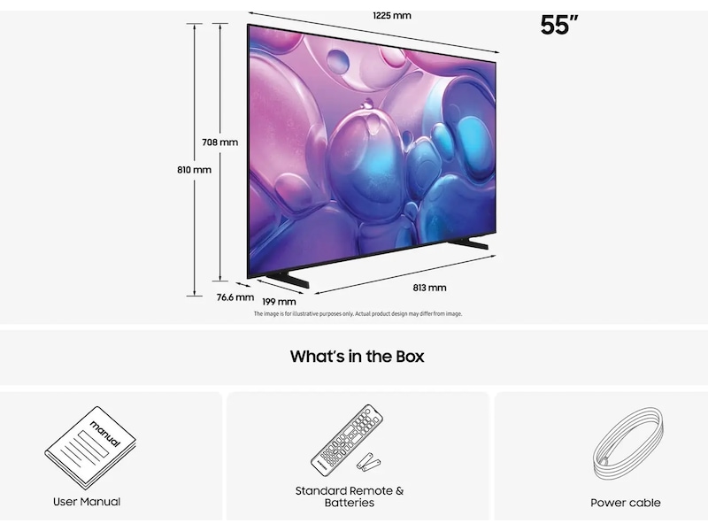 Samsung 55" Q6F QLED 4K Smart TV (2025) 50 - 59 tommer TV