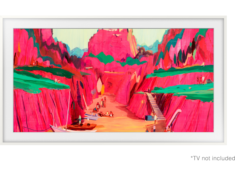 Samsung 85" ramme til The Frame og The Frame Pro (2021-2025, Hvit) TV-ramme & tilbehør