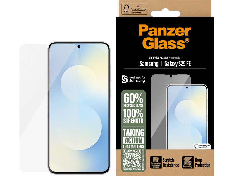 PanzerGlass Galaxy S25 FE Skjermbeskytter Skjermbeskyttelse