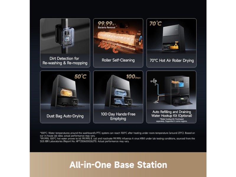 Dreame Aqua10 Ultra Roller Robotstøvsuger (sort) Robotstøvsugere