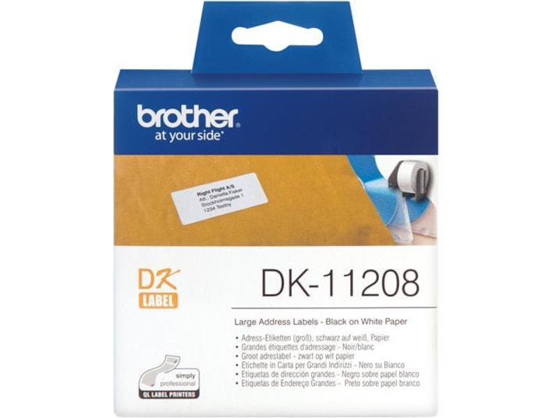 Brother Adresseetiketter, rull à 400 stk Label-produkter