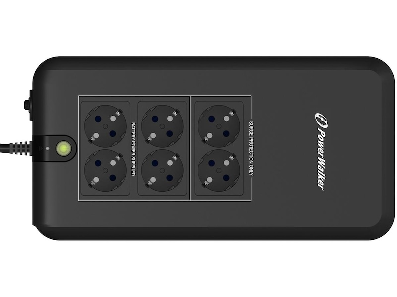 BlueWalker PW UPS VFD 800 APFC Schuko UPS og UPS batteri