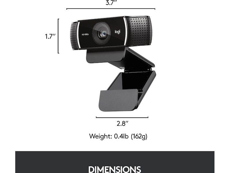Logitech C922 30FPS 1080P Professionel Streaming Webkamera Webkamera