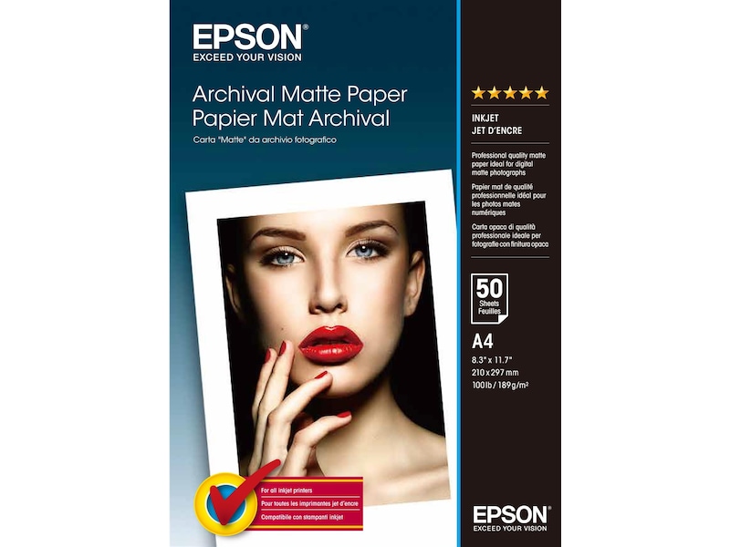 Epson Archival Matte Paper A4 Papir