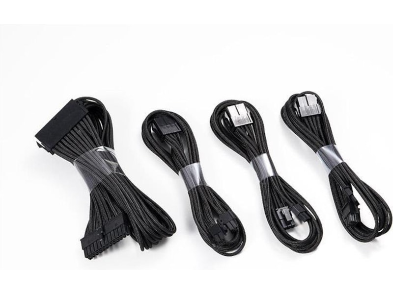 Phanteks Sleeved Cable Extension (sort) Datakabler