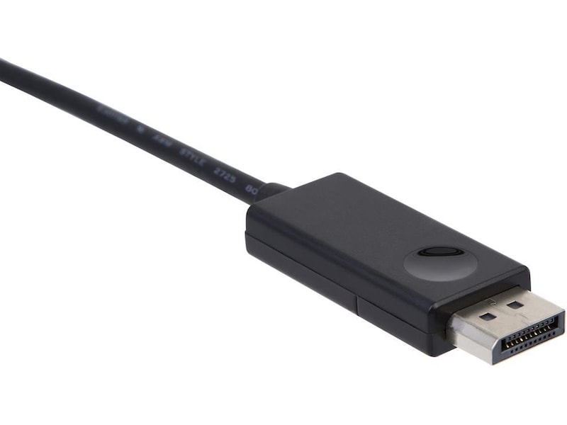 USB-C til Displayport kabel 2m (sort) Monitorkabler