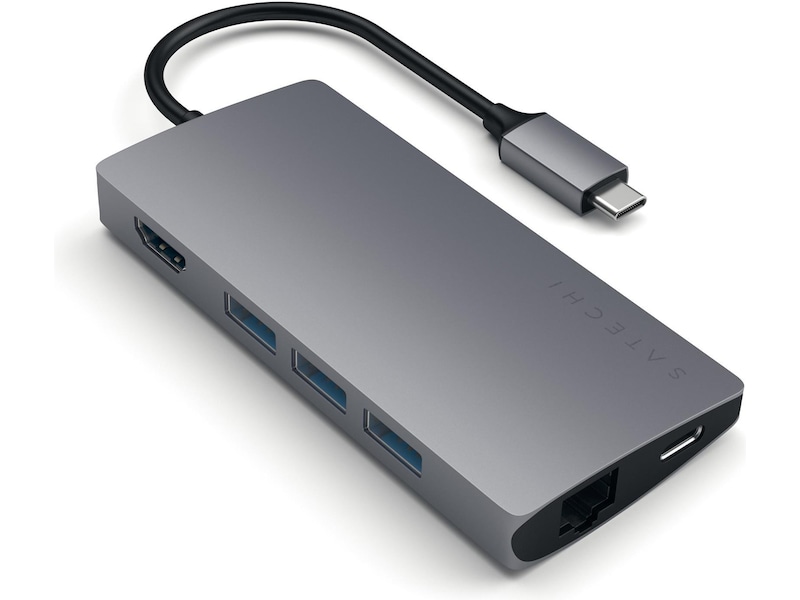 Satechi MultiPort 4K Docking V2 (stellargrå) Dockingstasjon & USB-HUB