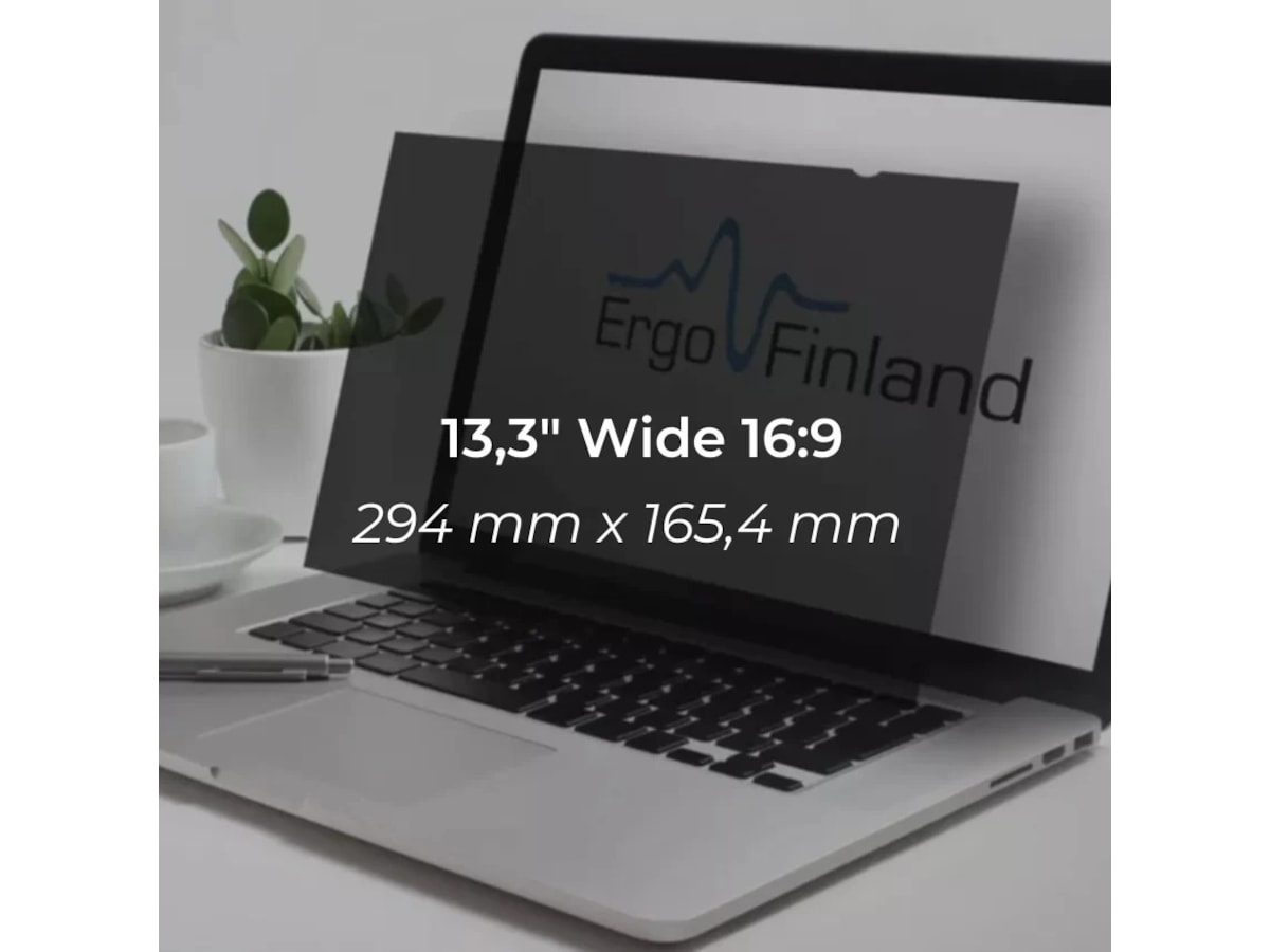 Kenson 13,3" Wide 16:9 Privacy skjermbeskytter Skjermbeskyttelse nettbrett