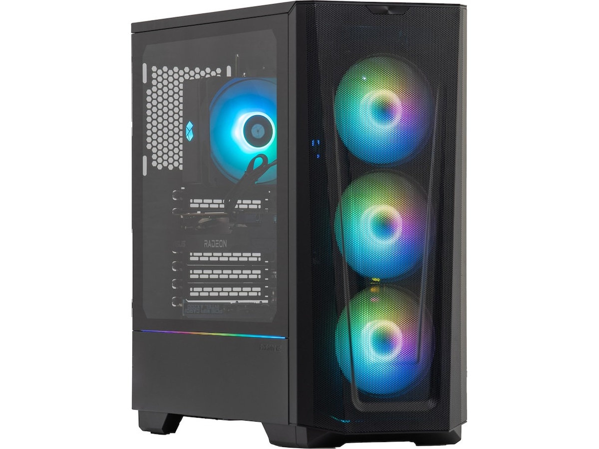 Komplett-PC Advanced Gaming a115 RGB - RX 7600 Gaming-PC stasjonær