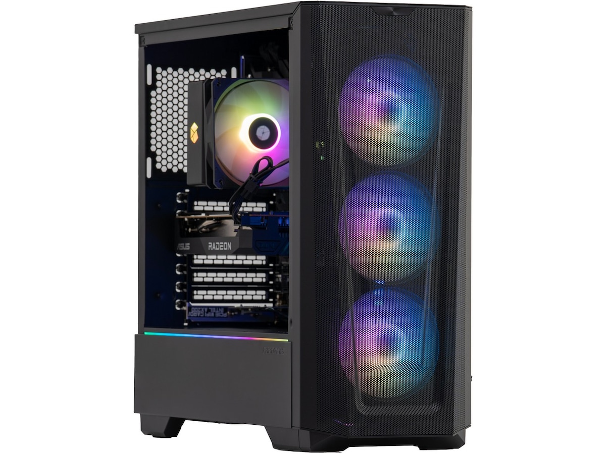 Komplett-PC Advanced Gaming a115 RGB - RX 7600 Gaming-PC stasjonær