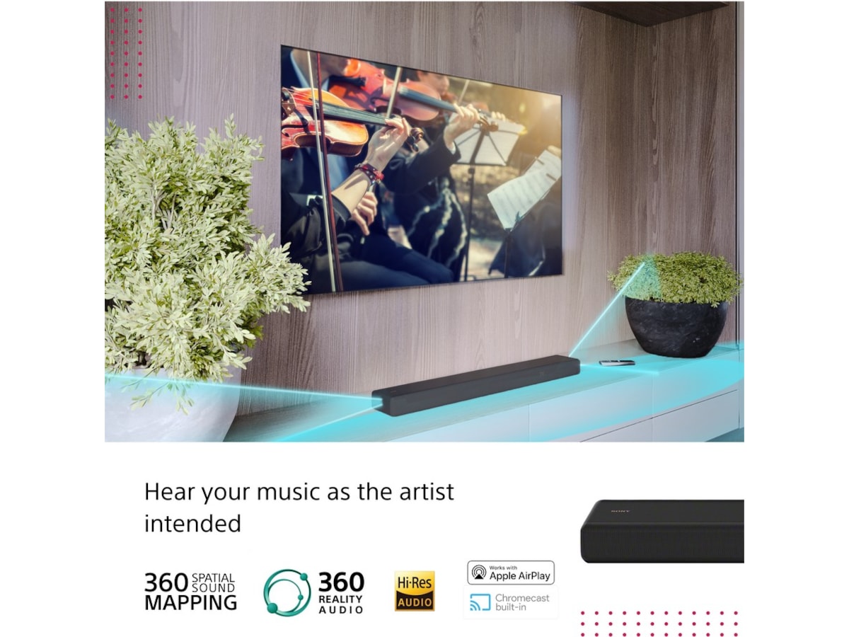 Sony HT-A3000 Dolby Atmos® Lydplanke (sort) Lydplanker