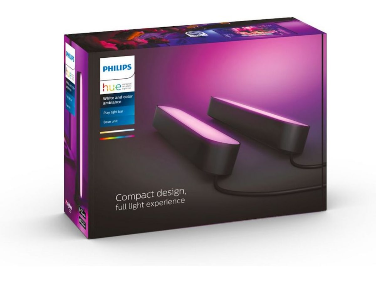Philips Hue Play light bar 2-pakning (sort) Led strips & underholdning