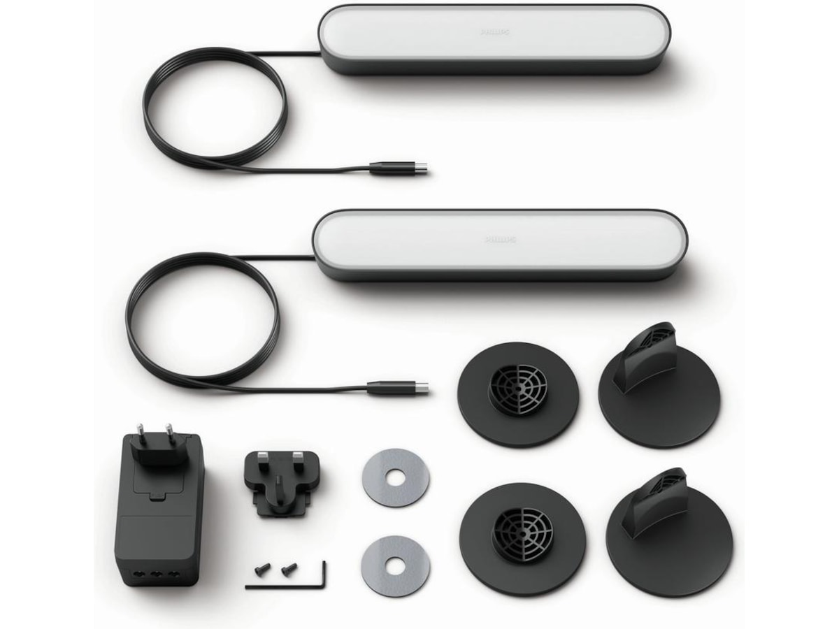 Philips Hue Play light bar 2-pakning (sort) Led strips & underholdning